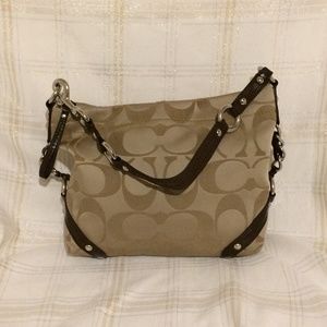 Coach F15250 Carly Light Khaki Purse